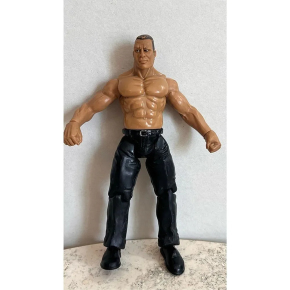Vintage Jakks Pacific 1999 Titan Tron Live The Rock WWF Wrestling Action Figure - Picture 1 of 8